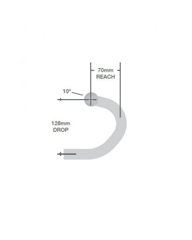 Manillar Zipp S Course SL70 Ergo SSR Logo Negro