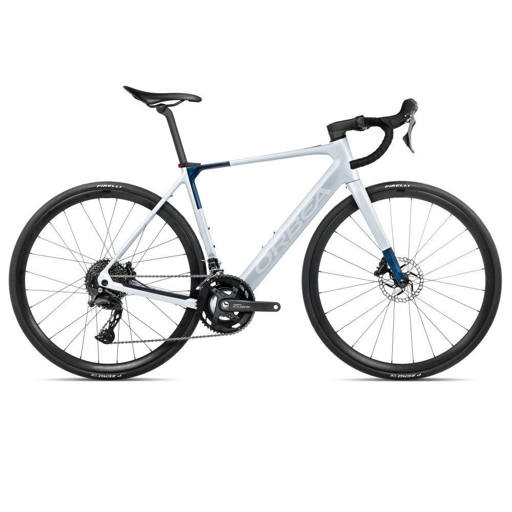 Vélo Orbea GAIN M40 Halo Silver (mat) - Blue Carbon View (brillant) 2026