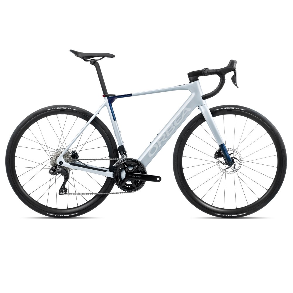 Vélo Orbea GAIN M30i Halo Silver (mat) - Blue Carbon View (brillant) 2026