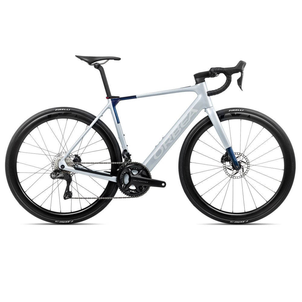 Vélo Orbea GAIN M20i Halo Silver (mat) - Blue Carbon View (brillant) 2026