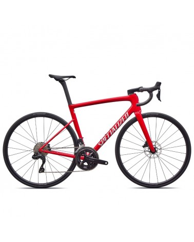 Vélo Specialized Tarmac SL8 Comp - Shimano 105 Di2 Rouge brillant/Argent poussiéreux 2026