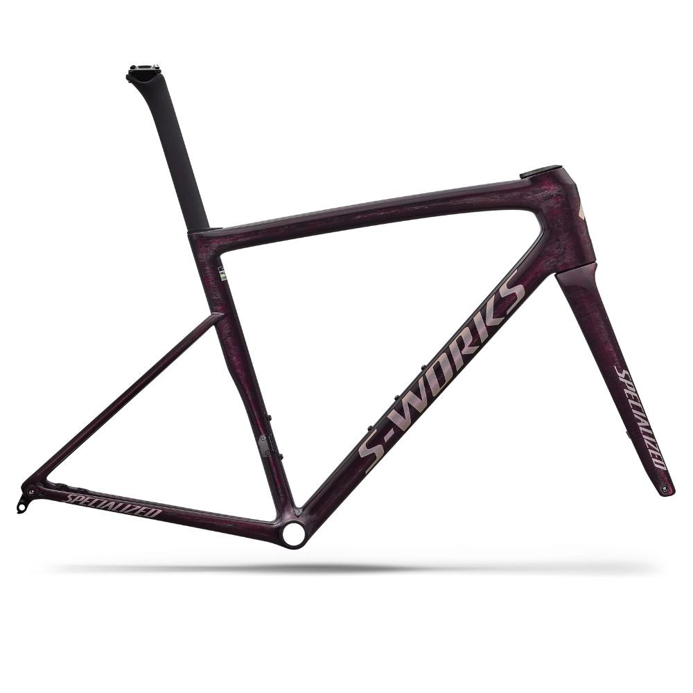 Cadre Specialized S-Works Tarmac Sl8 Gloss Carbon / Bordeaux Metallic + Nebula Directional Brush / Pearl Over White 2026