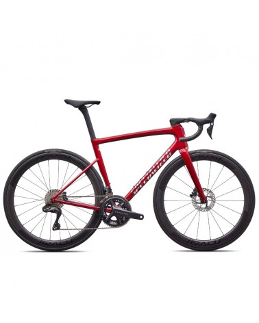 Vélo Specialized Tarmac Sl8 Pro - Shimano Ultegra Di2 Rouge brillant / Chrome 2026