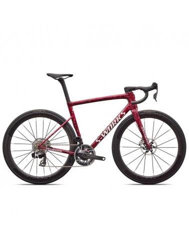 Vélo Specialized S-Works Tarmac SL8 Rouge brillant Shdwsil Blanc Impasto 2026