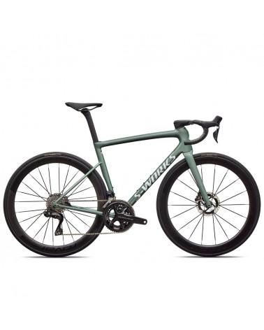 Vélo Specialized S-Works Tarmac SL8 - Shimano Dura-Ace Di2 Gloss Premium Fjord Metallic / Blanc métallisé Argent 2026