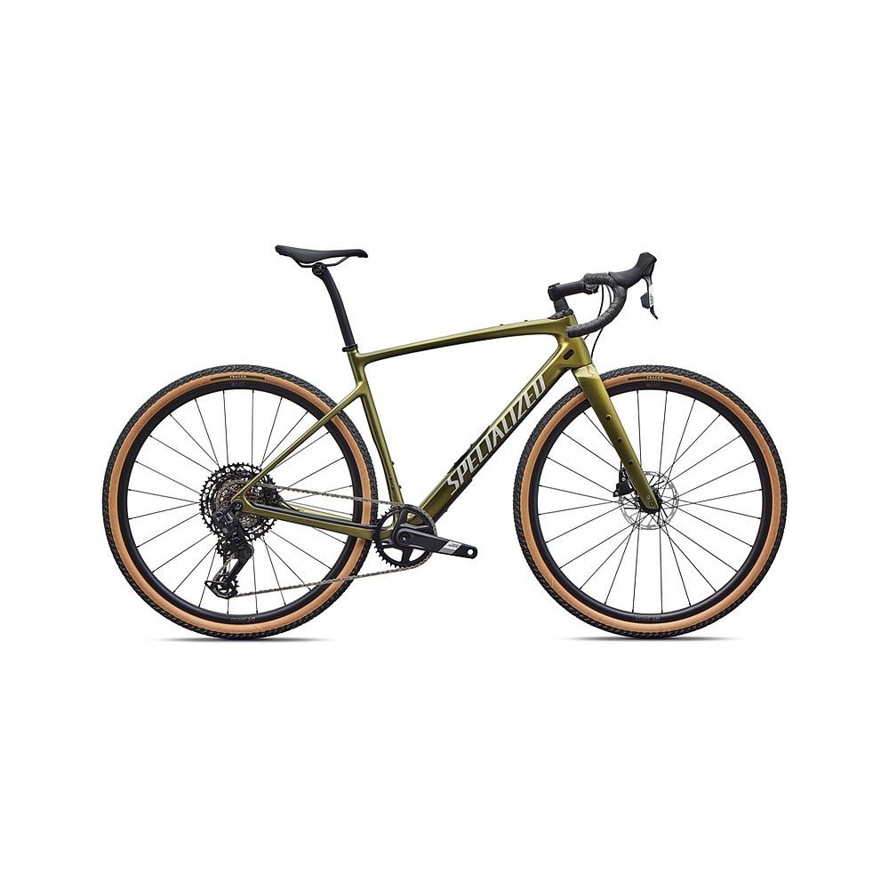 Vélo Specialized Diverge 4 Comp Carbon - SRAM Apex AXS/S1000 Vert laurier métallisé/Dolomite métallisé 2026