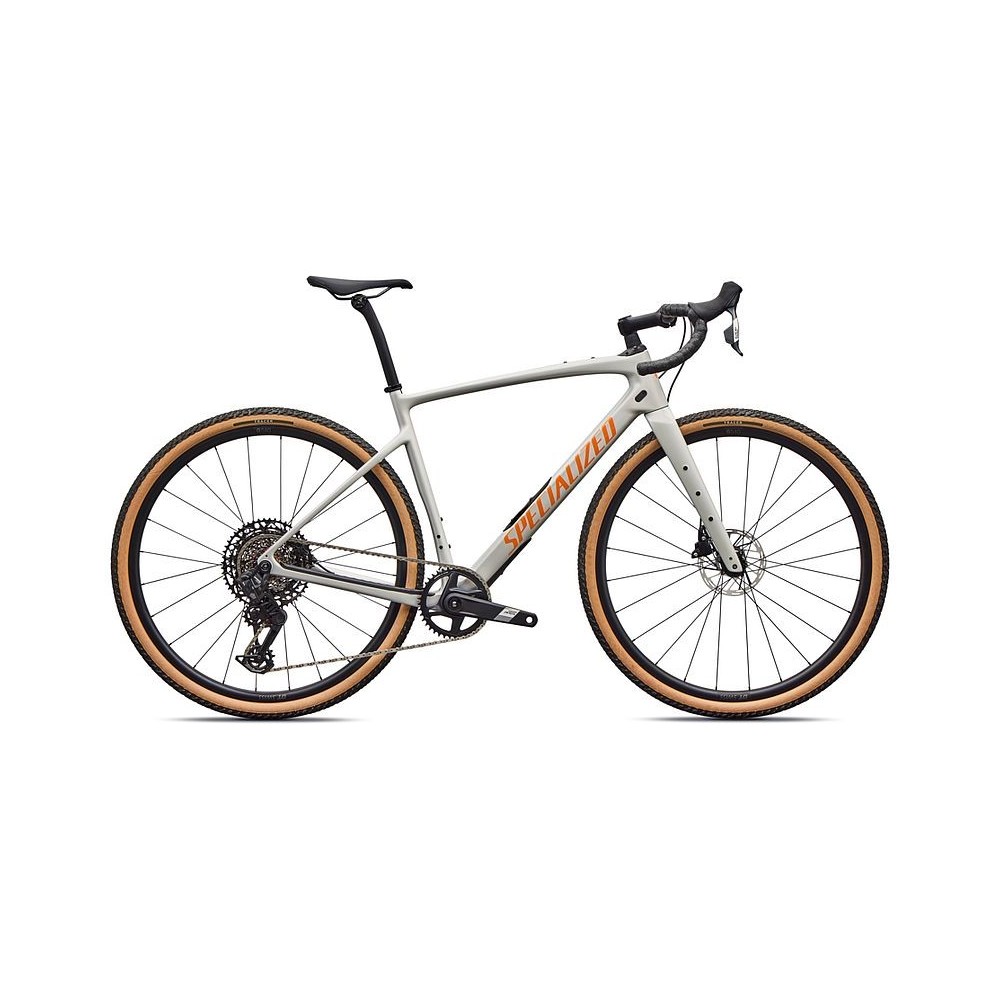 Vélo Specialized Diverge 4 Comp Carbon - SRAM Apex AXS/S1000 Dolomite Metallic/Orange Zest 2026