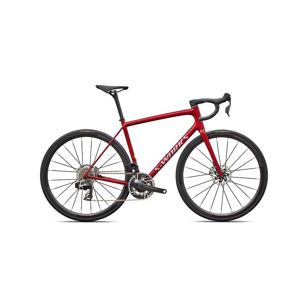 Vélo Specialized S-Works Aethos 2 - Sram Red Axs Base métallique couleur grès / teinte rouge 2026
