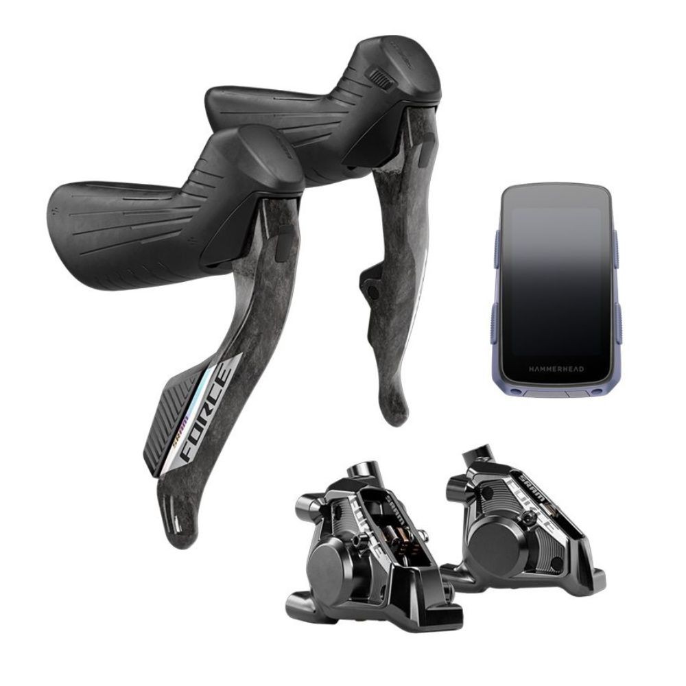 Jeu de manettes/pinces Sram Force AXS E1 + Hammerhead Karoo 3