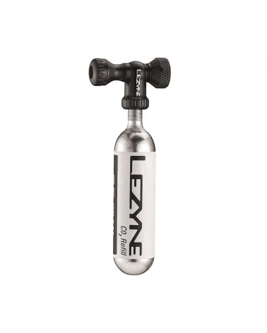 Adaptateur + bombe Lezyne control drive co2 with 25g cartridge gloss black