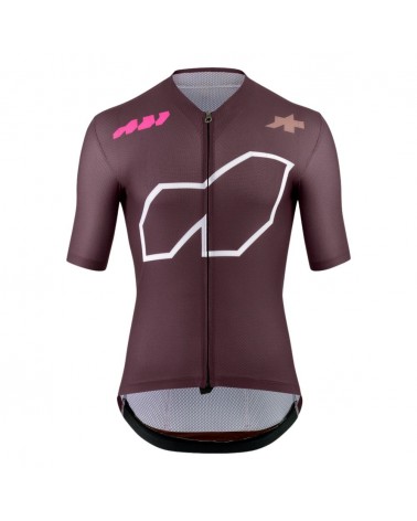 Maillot à manches courtes pour homme Assos Equipe R S11 We are the A Panic  Rouge