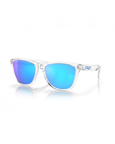 Lunettes Oakley Frogskins Verres prizm sapphire/Monture crystal clear