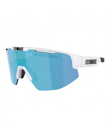 Lunettes Bliz Matrix Small matt white blue smoke