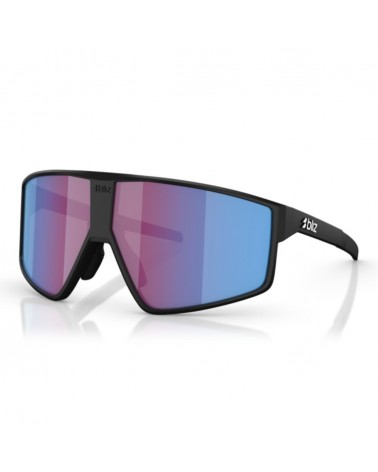 Lunettes Bliz P002 matt black pink/violet blue mirror