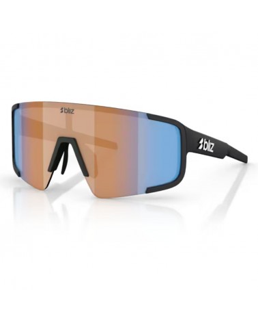 Lunettes Bliz P003 matt black coral/orange mirror blue