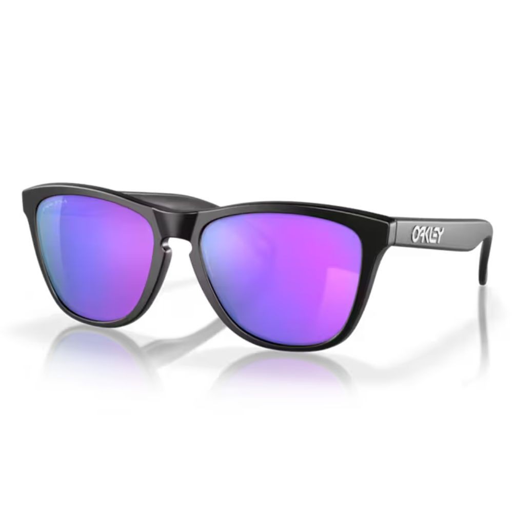Lunettes Oakley Frogskins Verres prizm violet/Monture matt black