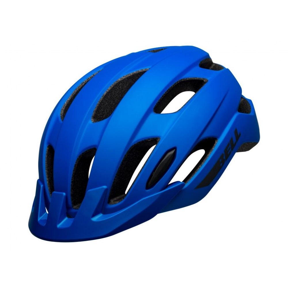 Casque Bell Trace mat bleu
