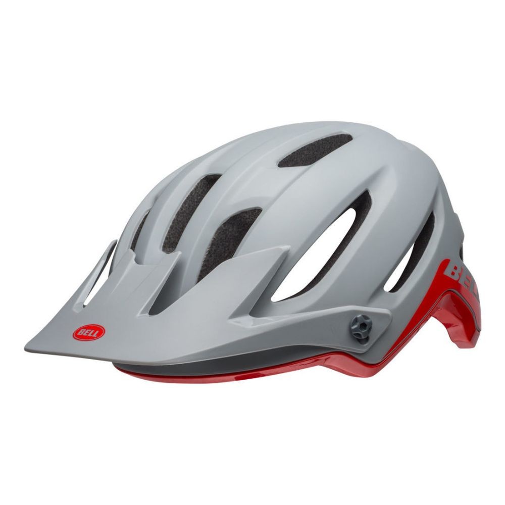 Casque Bell 4forty Mips mat gloss grey/crimson