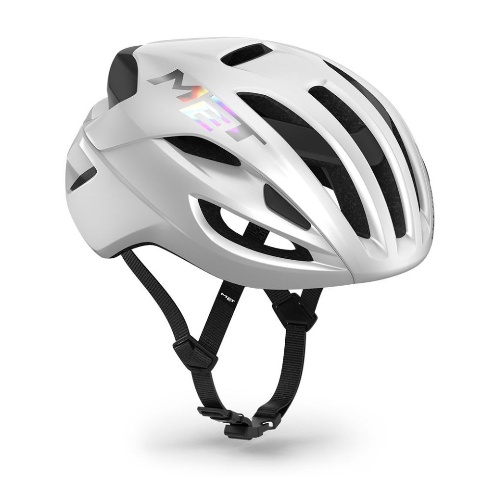 Casque Met Rivale Mips Blanc holographique|Brillant
