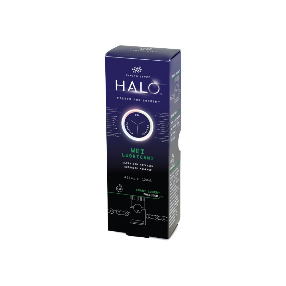 Lubrifiant Halo Wet Finish Line flacon de 120 ml + Smart Lube