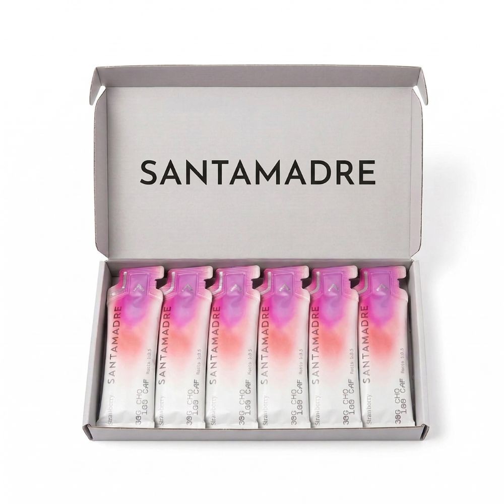 Boîte de gels Santa Madre 30CHO 100 CAF Fraise 30 x 50 ml