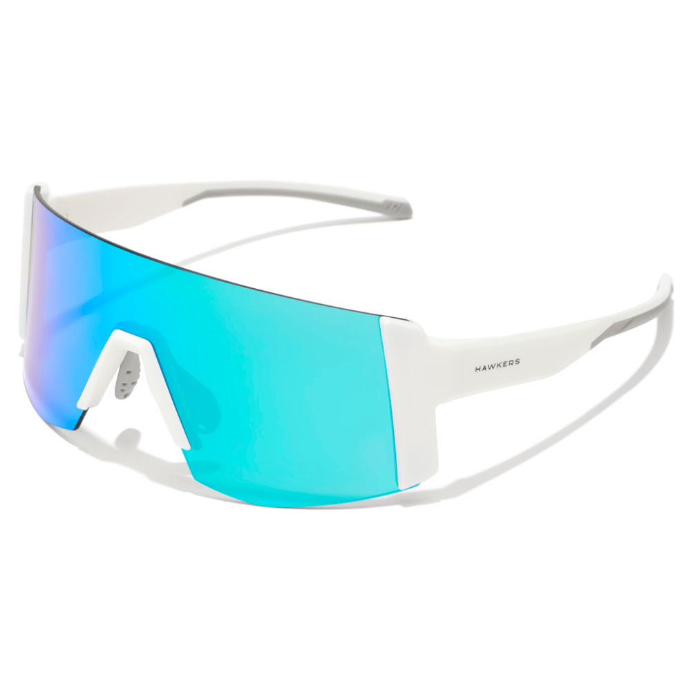 Lunettes Hawkers Lynx Small Blanc mat/Bleu