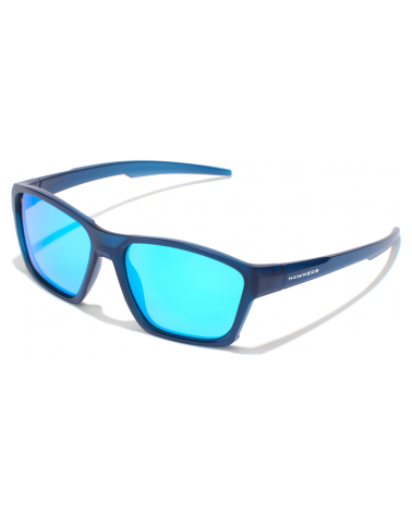 Lunettes Hawkers Shark bleu mat transparent/bleu clair polarisées