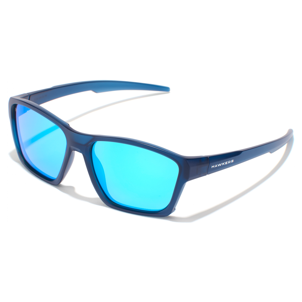 Lunettes Hawkers Shark bleu mat transparent/bleu clair polarisées