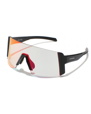 Lunettes Hawkers Lynx Small Noir mat - Photochromiques Clear/Noir
