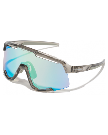 Lunettes Hawkers Power Gris transparent brillant - Photochromiques marron/bleu
